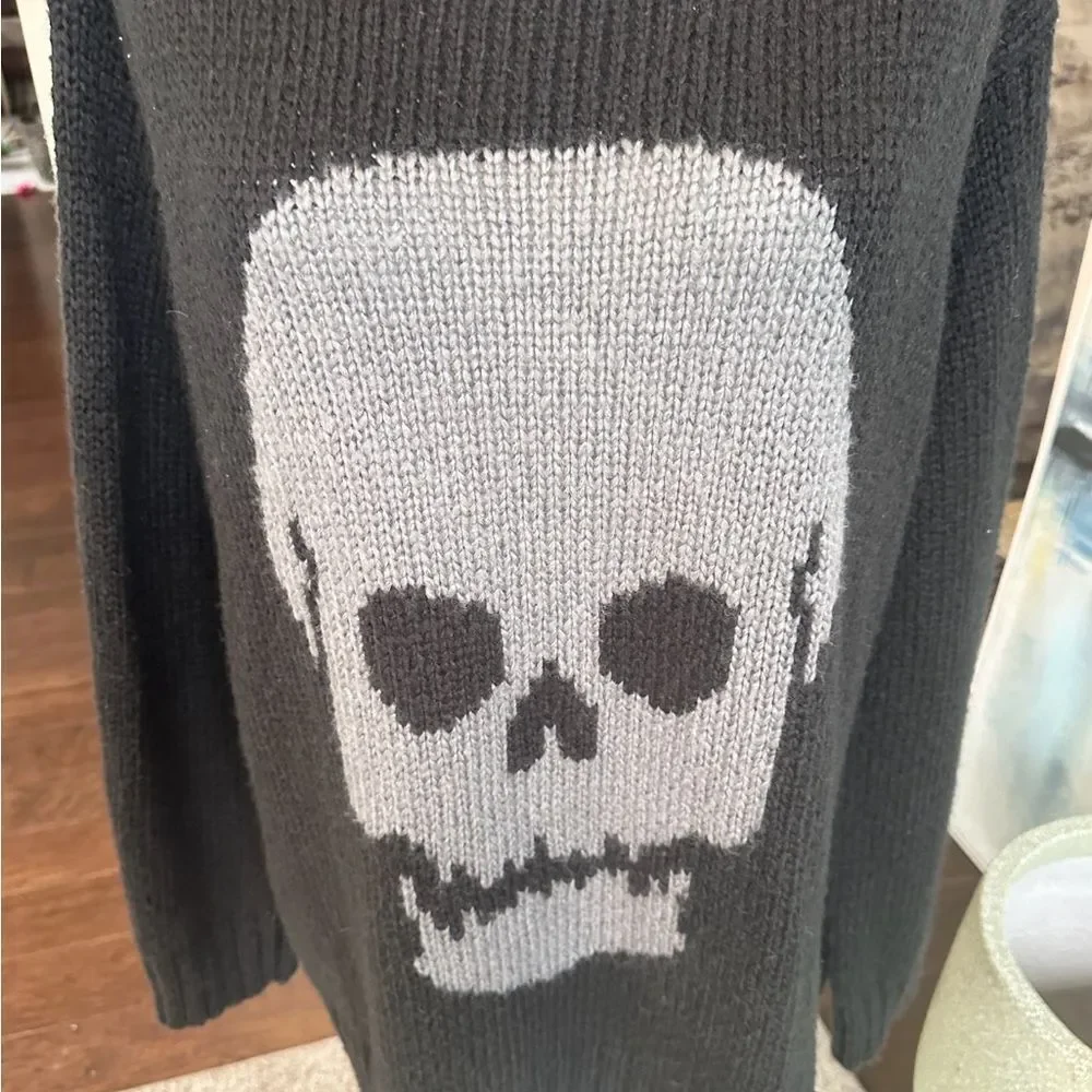 Wooden Ships Knit Skull Sweater M/L